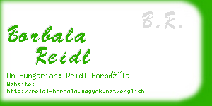 borbala reidl business card